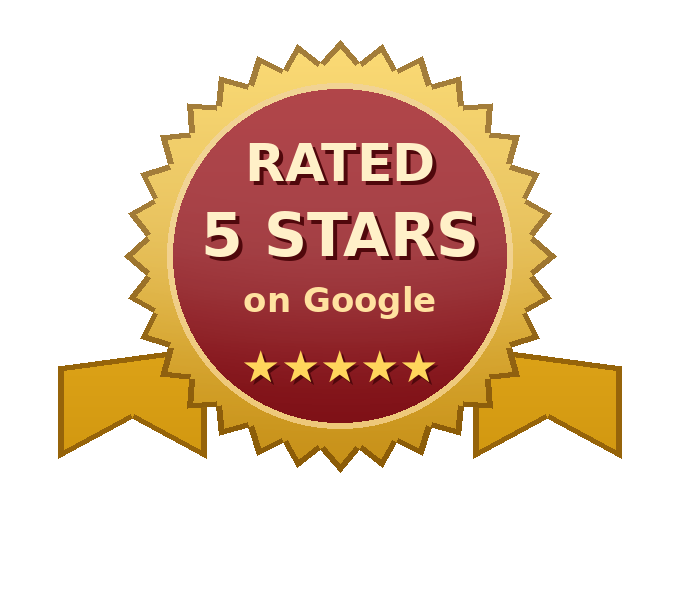 Rated 5 stars on Google