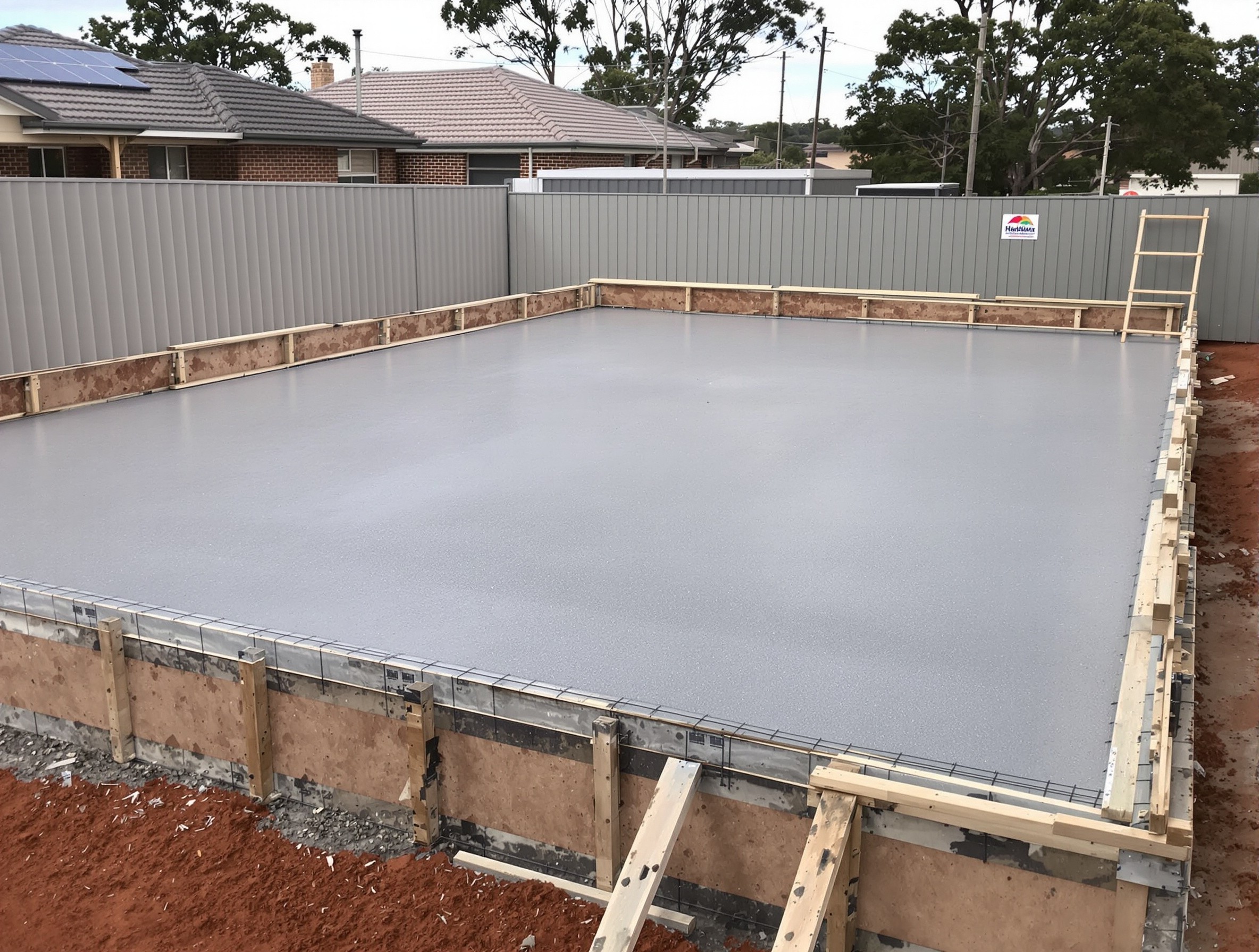 New house slab in Marsden Park ready for frame stage